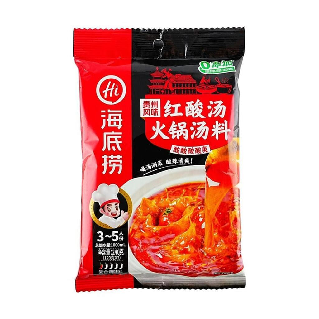 하이디라오 구이저우식 매콤새콤 훠궈 탕 베이스 240 그램