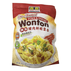 Prime Food Pre-Steamed Pork&Shrimp Wonton 14 oz