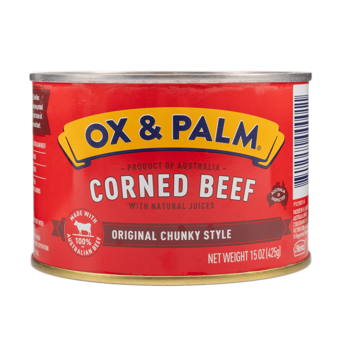 Ox & Palm Corned Beef, Chunky 15 oz