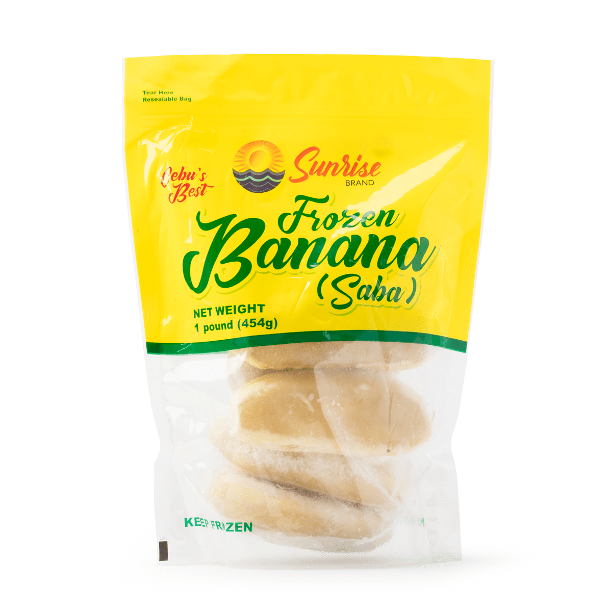 Sunrise Whole Steamed Saba Bananas, Frozen 1 lb