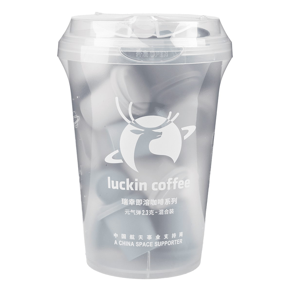 LUCKIN 인스턴트 커피 혼합 맛 0.08 온스*18 팩