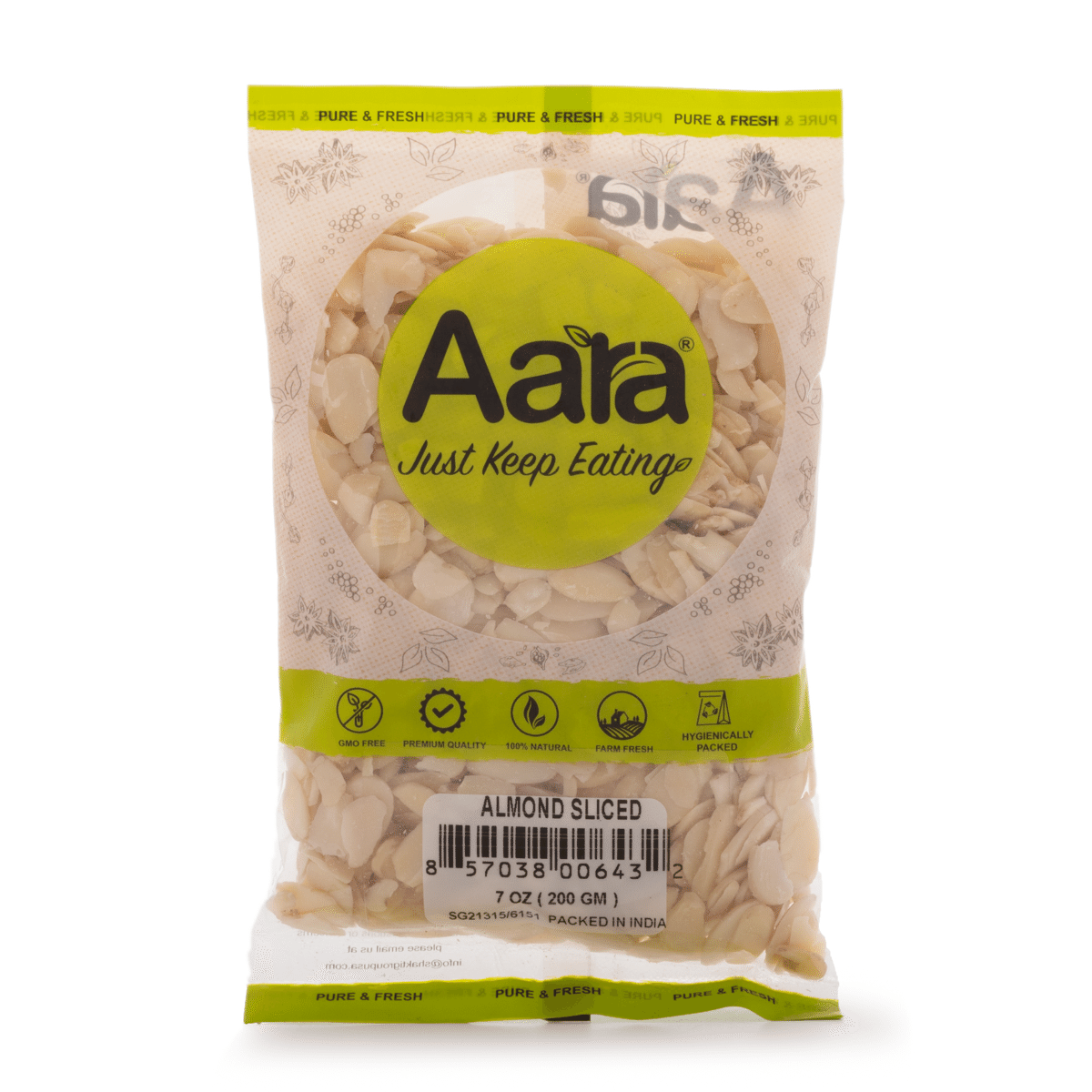 Aara Almond (Badam) Sliced 200 g