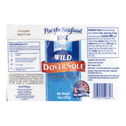 Wild Caught Dover Sole Whole 14-16 oz
