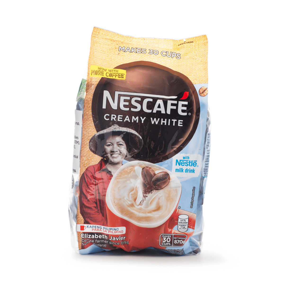 Café Instantáneo Cremoso Blanco 3-en-1 Nescafe 30 piezas 1.02 onza(s)*30 paquetes