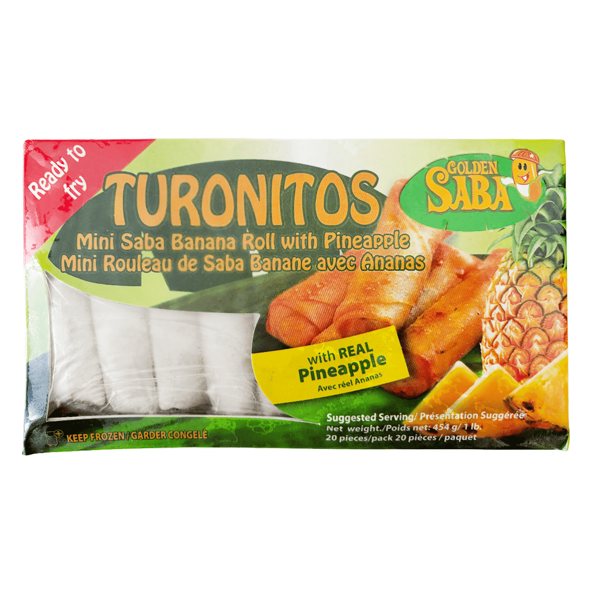 Golden Saba Turonitos With Pineapple, Frozen 1 lb