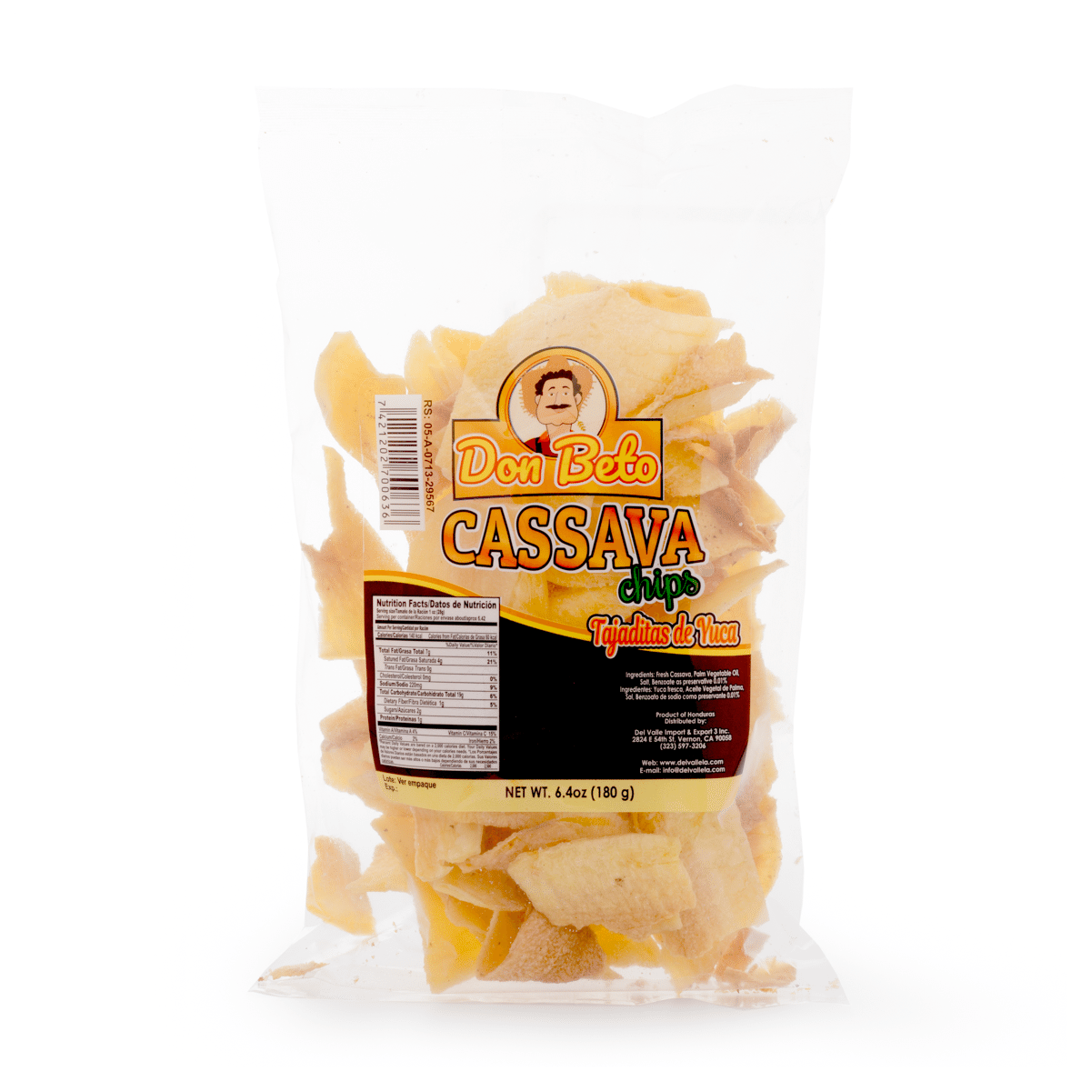 Chips de mandioca Don Beto 6.4 oz