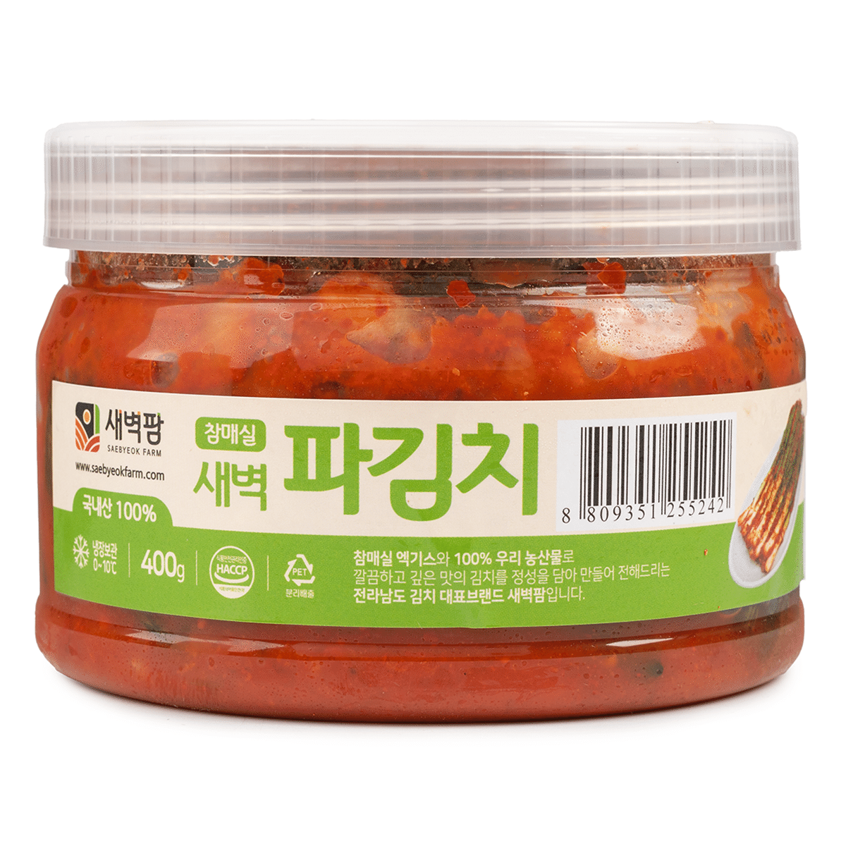 กิมจิต้นหอม SAEBYEOK FARM 400 g