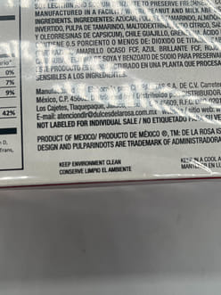 De La Rosa Pulaparindots Tamarind Candy 1.05 oz*12 pack