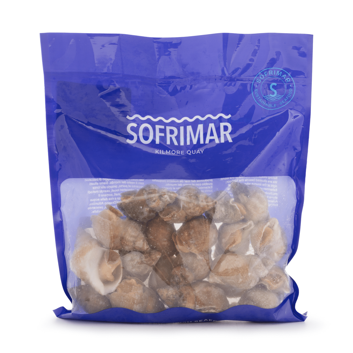 Sofrimar Ireland Cooked Whole Whelk, Frozen 2 lb