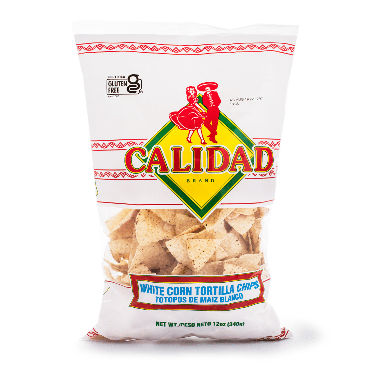 Calidad White Corn Tortilla Chips 340 g