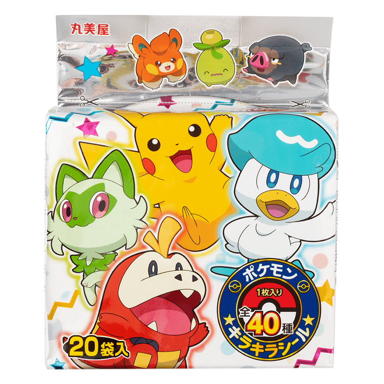 丸美屋 ポケモンふりかけ 20袋入り キラキラシール入り 50 グラム - Weee!