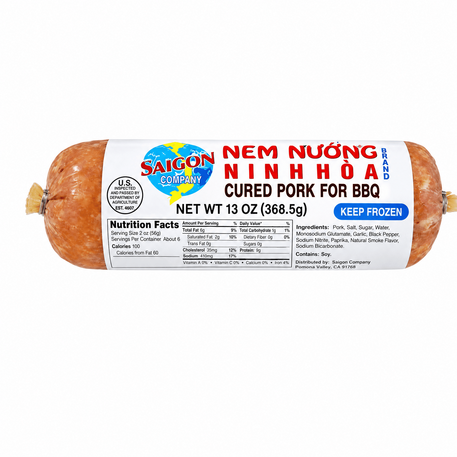 Saigon Gourmet Ninh Hoa Cured Pork for BBQ, Frozen 13 オンス