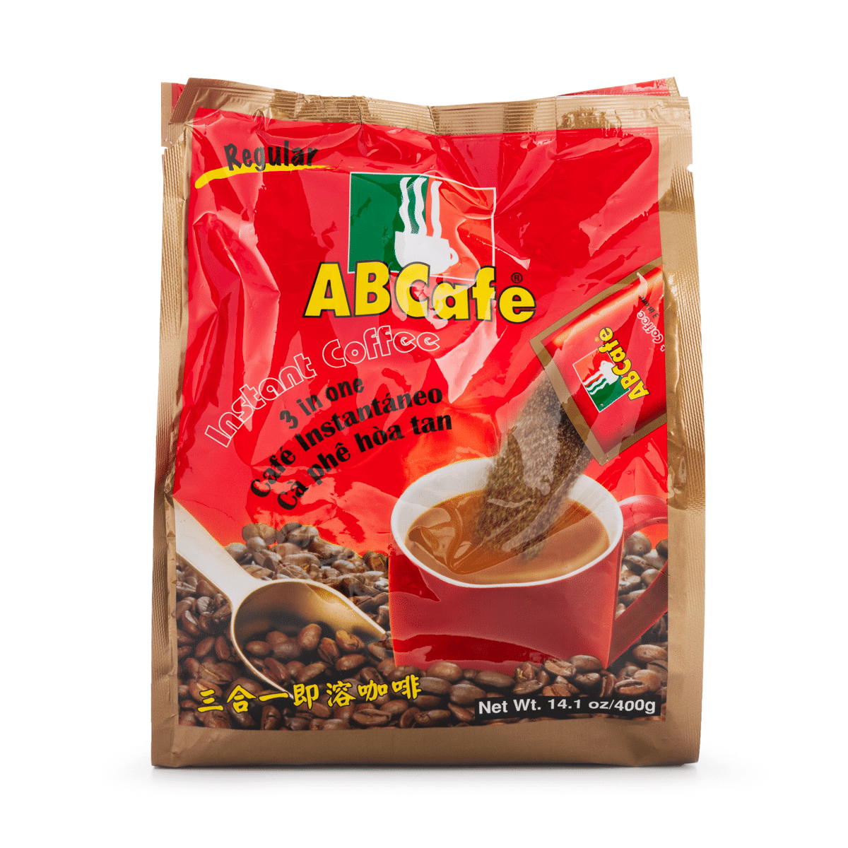 ABCafe 3-in-1 Instant Coffee Regular 0.7 oz*20 pack