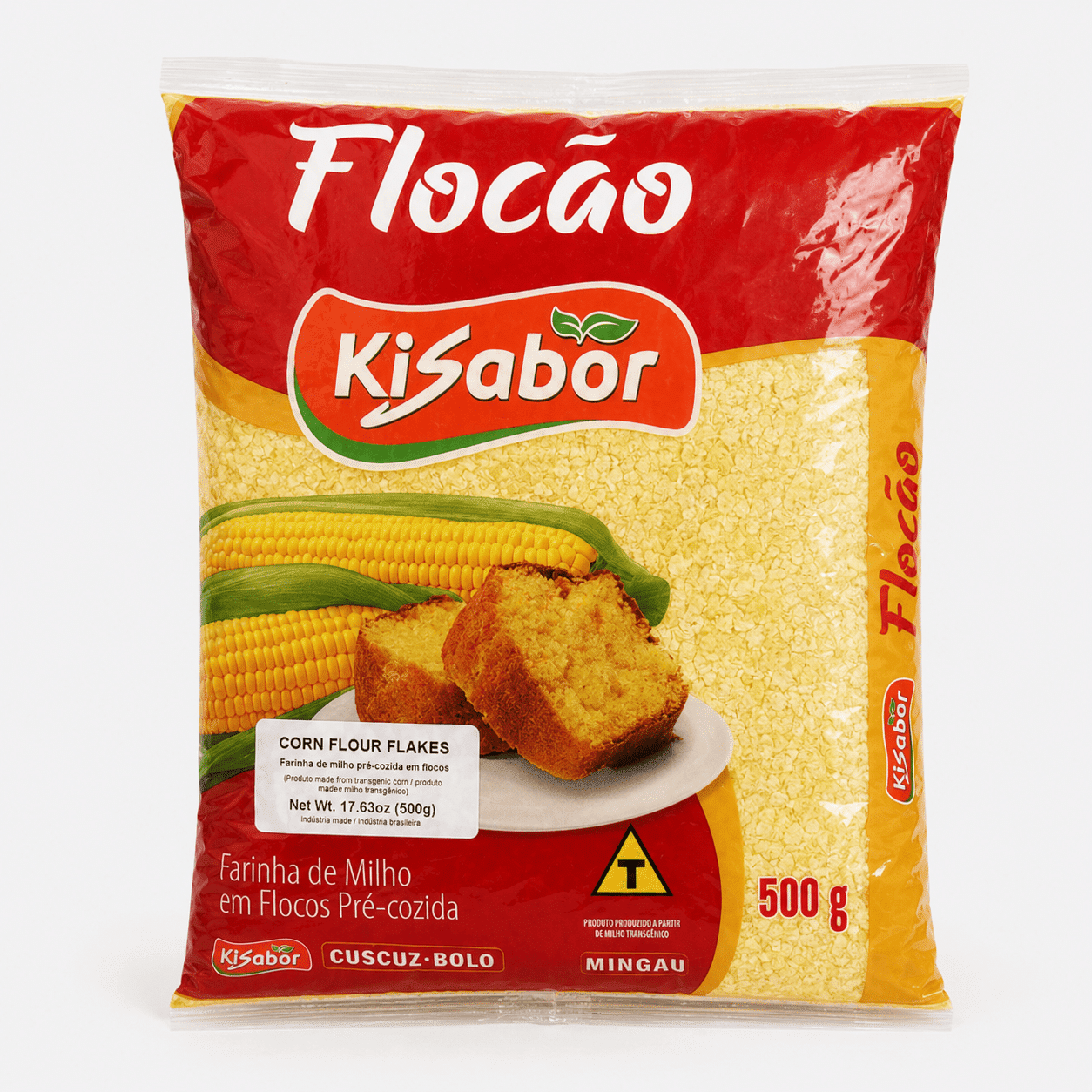 Kisabor 프리쿡드 옥수수 플레이크 가루 500 그램