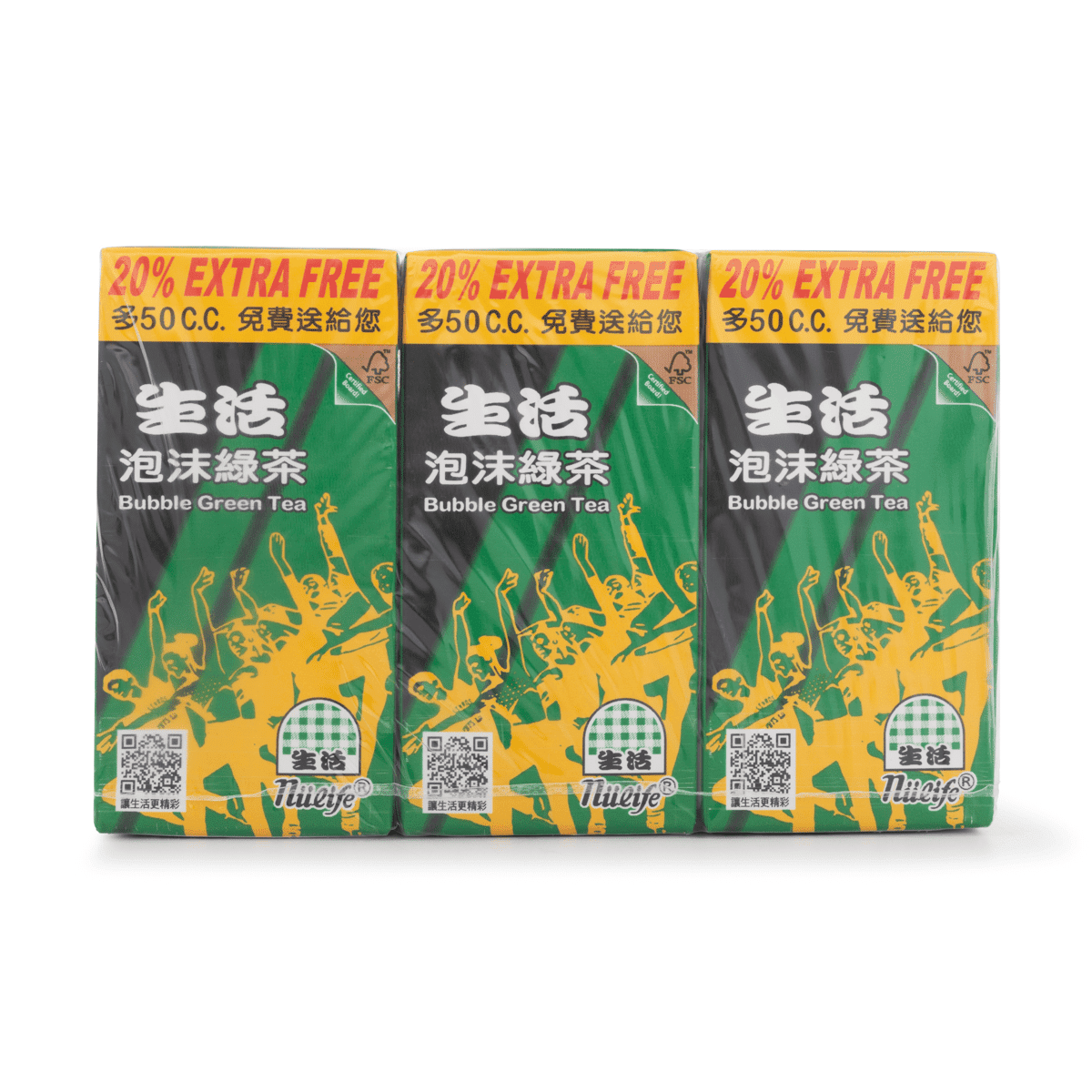 Nulife 버블녹차 300 밀리리터*6 팩