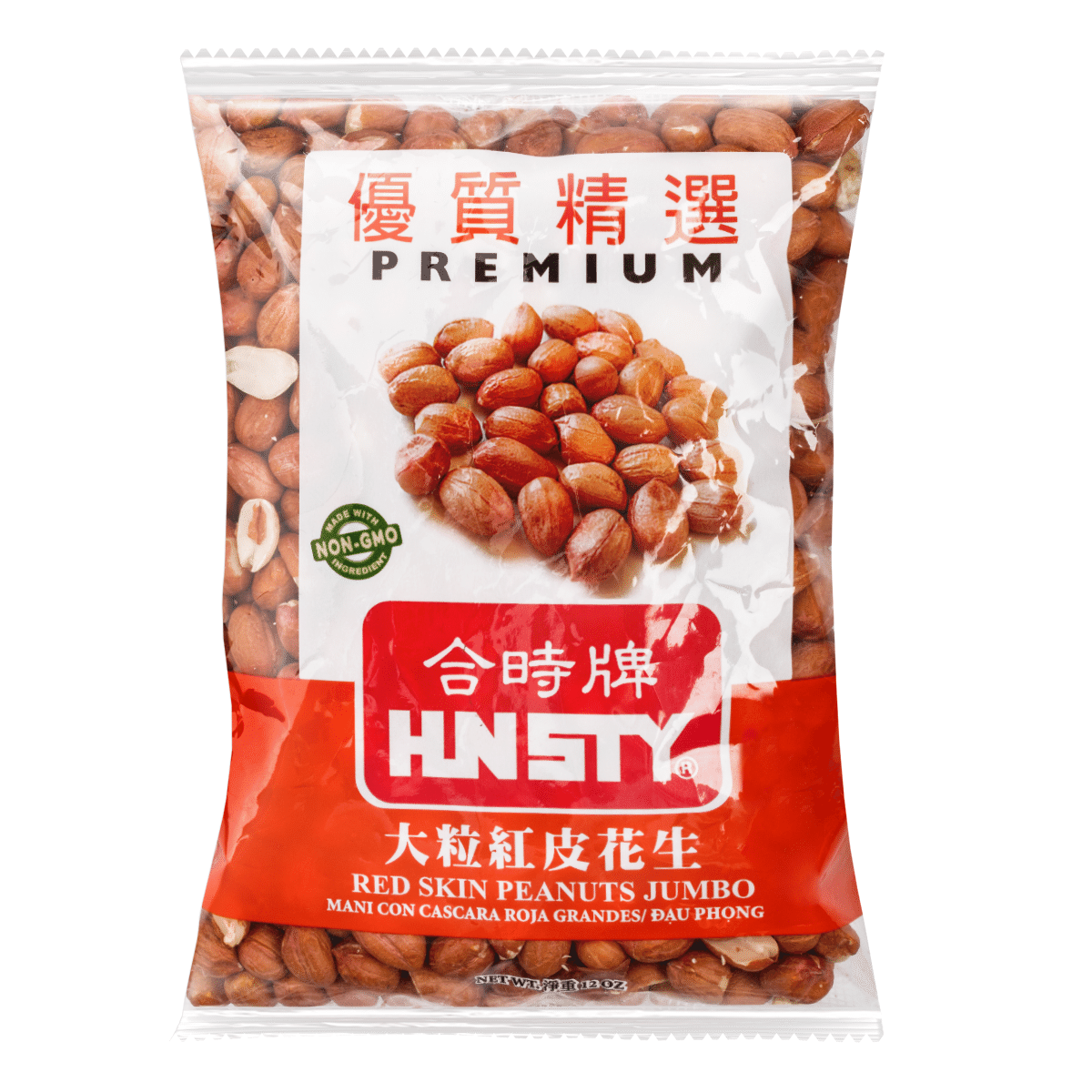 HUNSTY Red Skin Peanuts Jumbo 12 oz