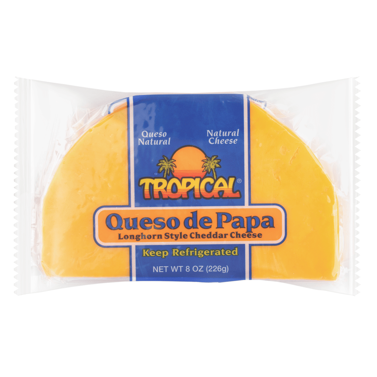 Tropical Cheese Longhorn Style Cheddar Cheese 8 oz