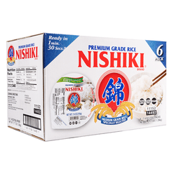 Nishiki Microwavable White Rice 6pks 7.4 oz