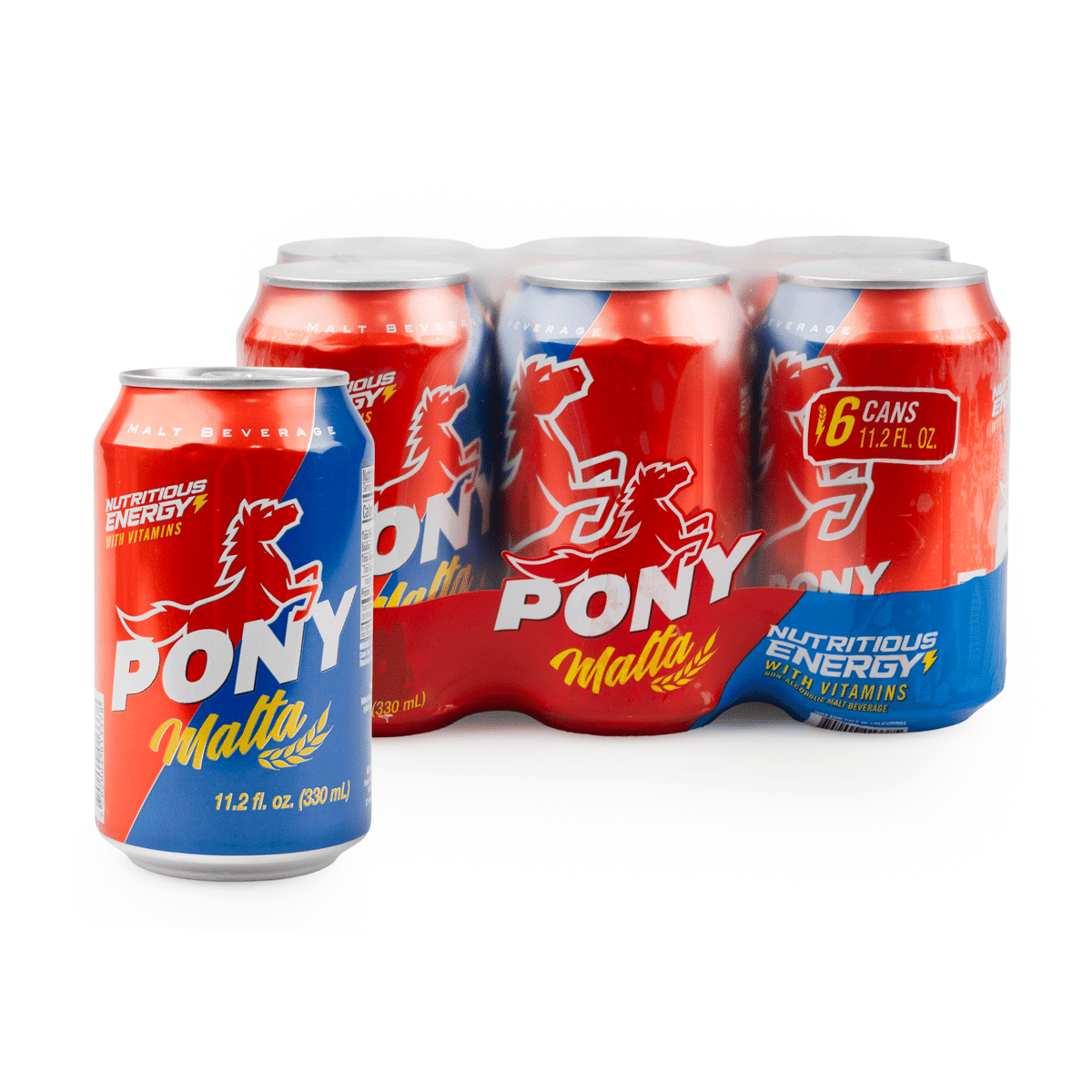 Bebida de malta Pony Malta 330 mililitro(s)*6 latas