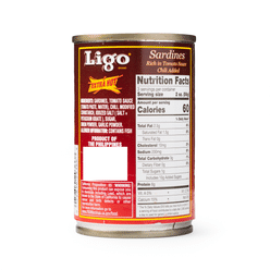 Ligo Extra Hot Sardines in Chili Tomato Sauce 5.5 온스
