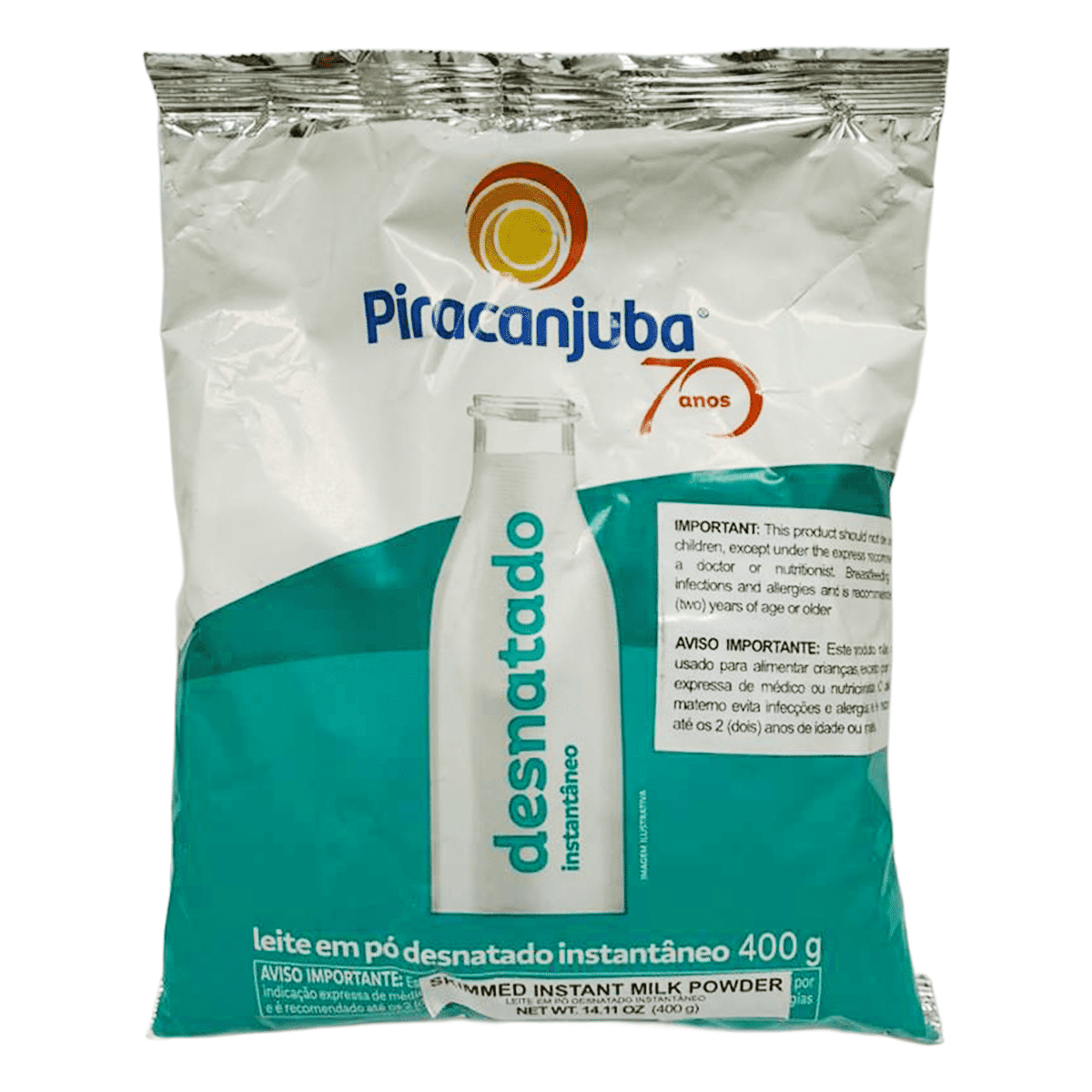 Piracanjuba Powdered Skim Milk 400 g