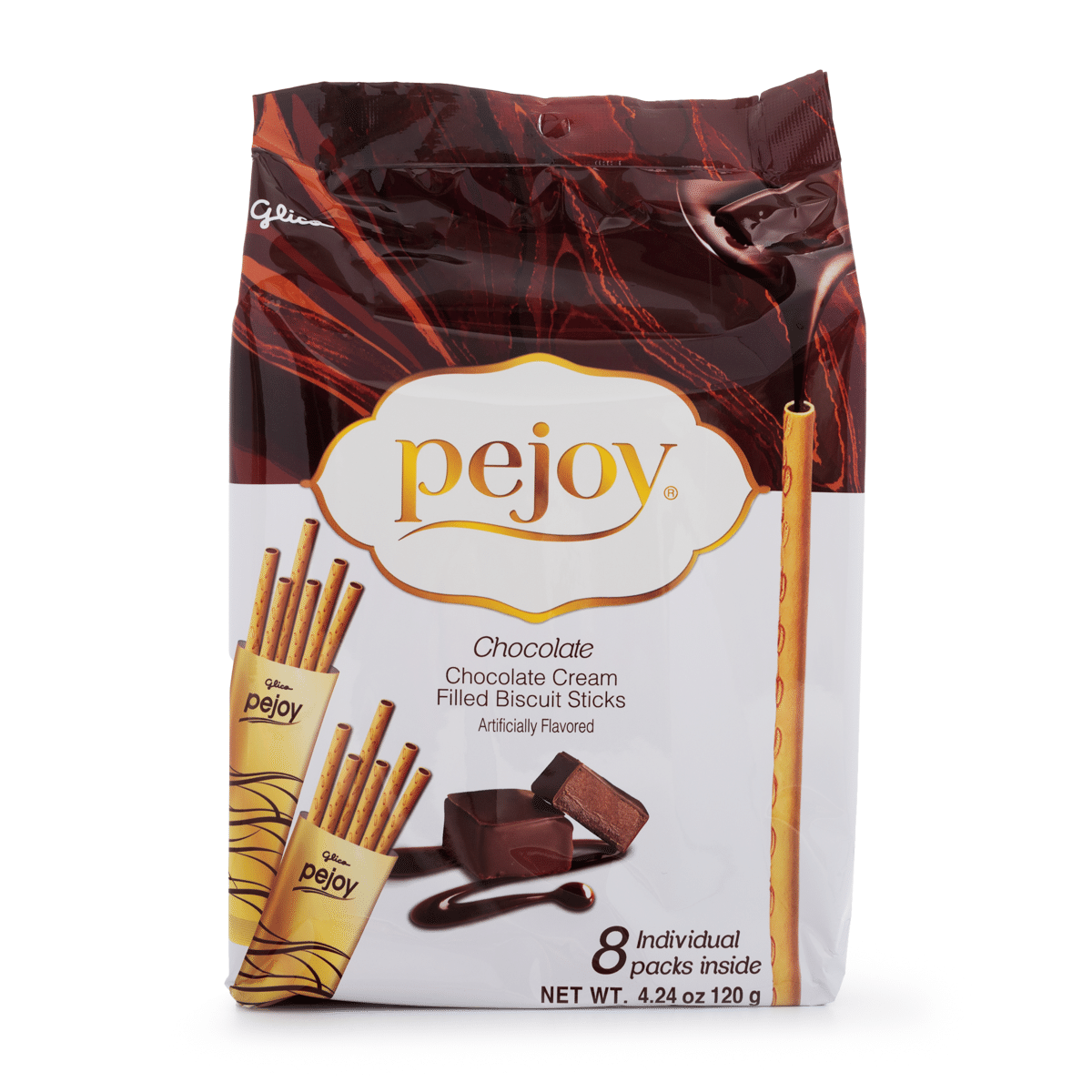 Glico Pejoy 초코크림 필링 스틱과자 120 그램