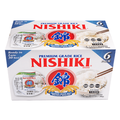 Nishiki Microwavable White Rice 6pks 7.4 oz