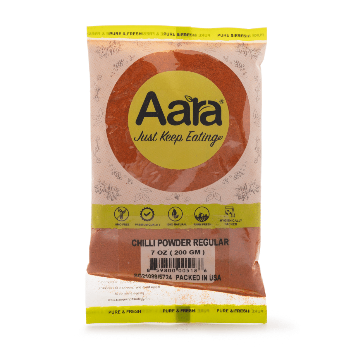 Polvo de Chile Rojo, Aara 200 g
