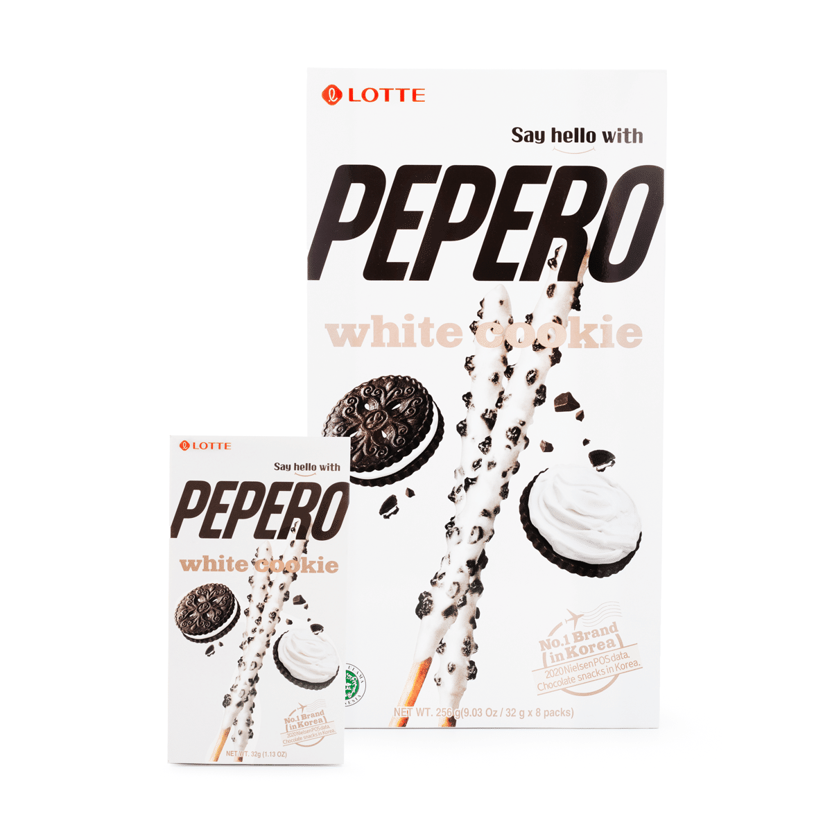 LOTTE Pepero White Cookie Value Pack 8pk 256 g