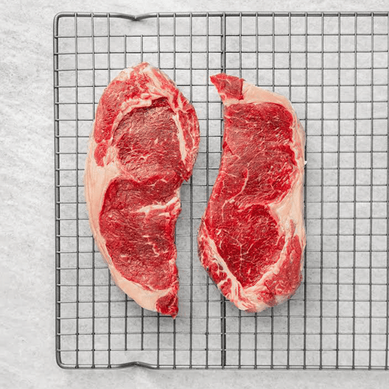 weee_meat_Grass Fed Black Angus Beef Ribeye Steak 2 pc, Frozen 20 oz