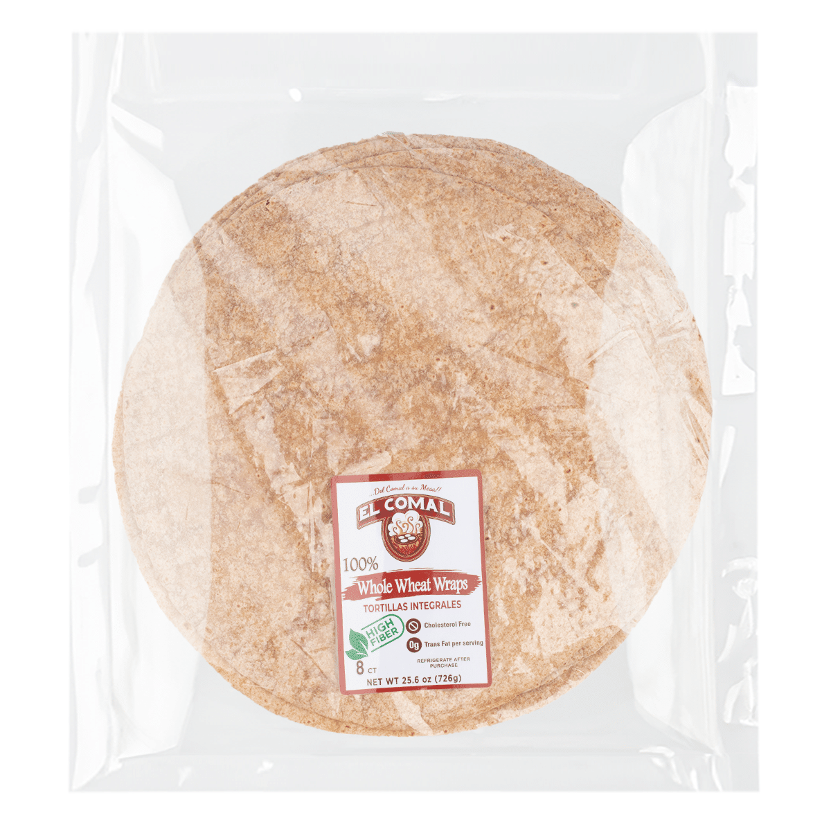 El Comal Tortillas Integrales 3.2 onza(s)*8 unidades