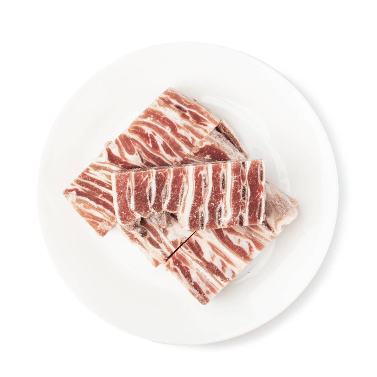 Skinless Bone in Lamb Flaps Cubes Frozen 2 lb