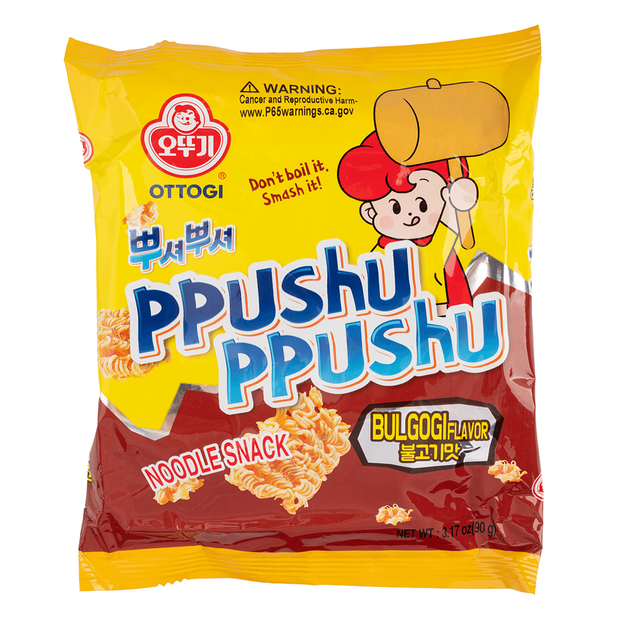 Otoki Ppushu Ppushu Beef Flavored Noodle Snack 90 g