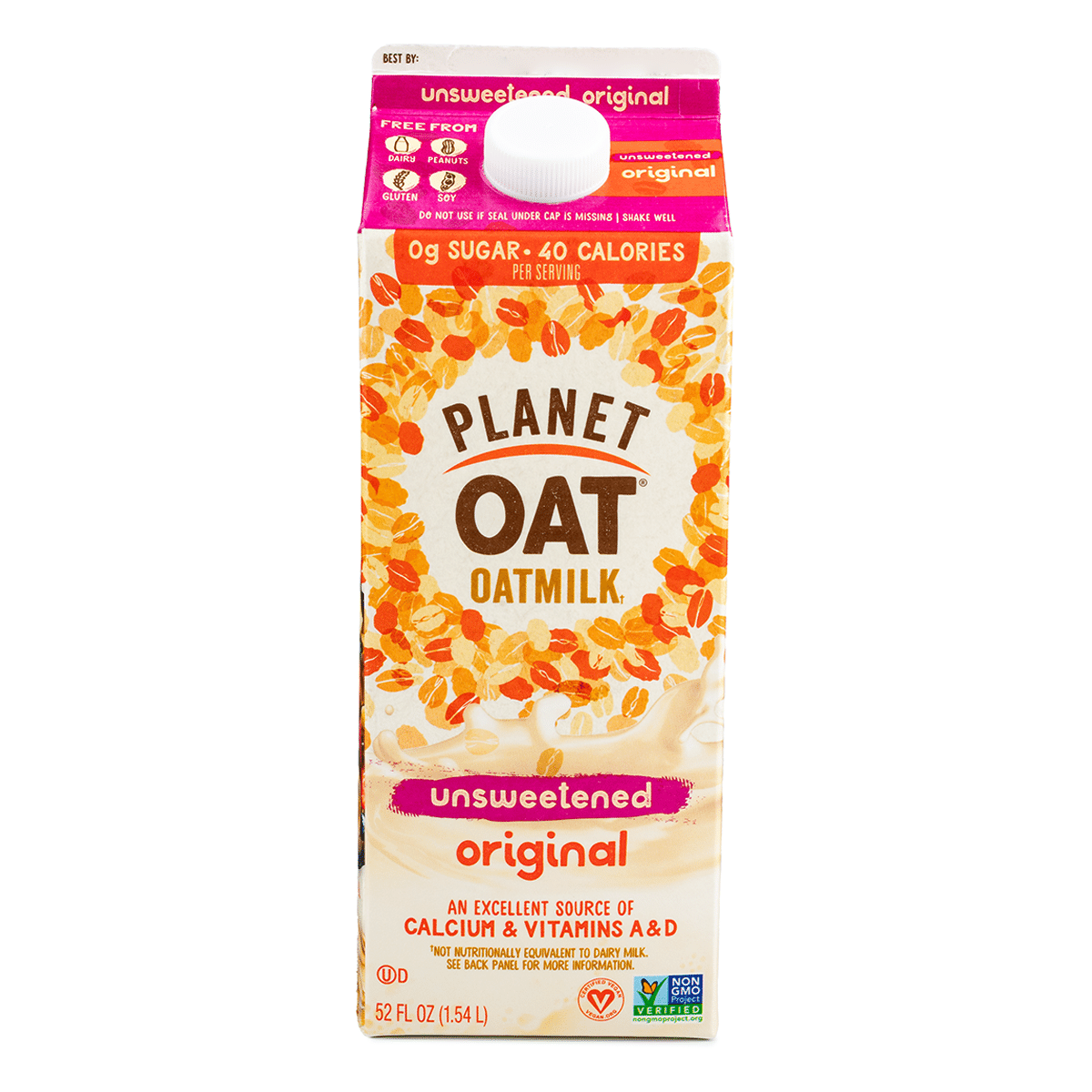 Sữa yến mạch Planet Oat không đường vị nguyên bản 52 fl.oz