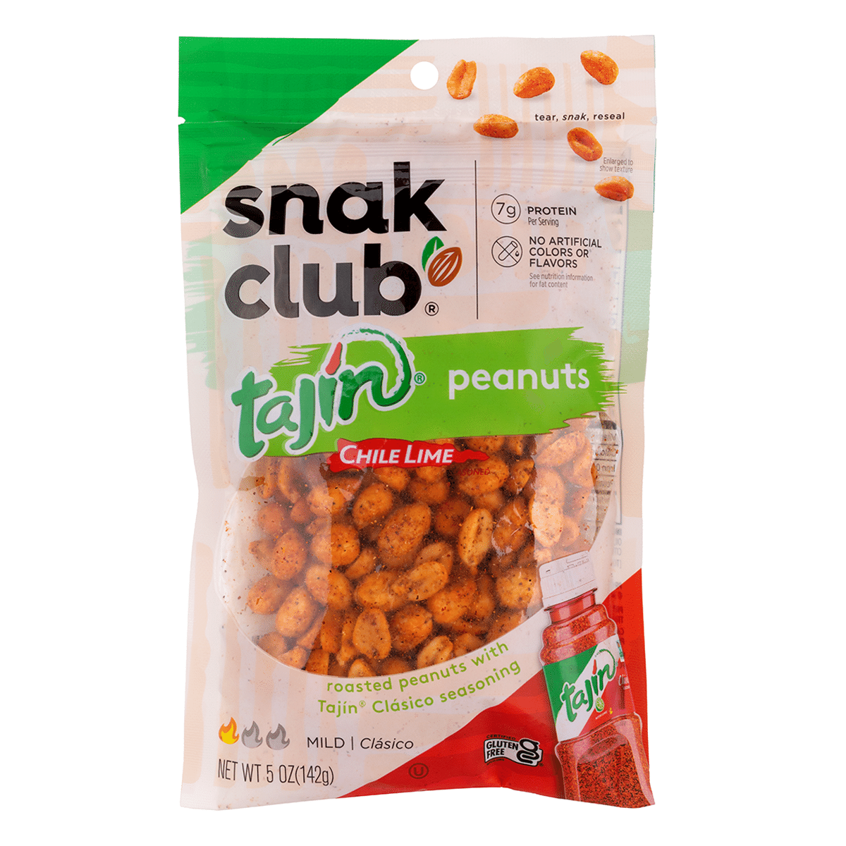 Snak Club Tajín Peanuts, Chili and Lime Snack 78 g