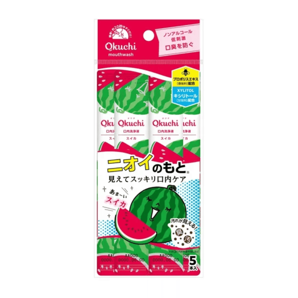 Okuchi Mouth Wash (Water Melon) 5pcs 1 pack