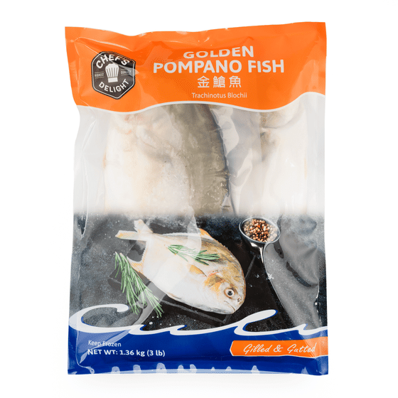 weee_seafood_Golden Pompano 2 fish, Cleaned Frozen 3 lb