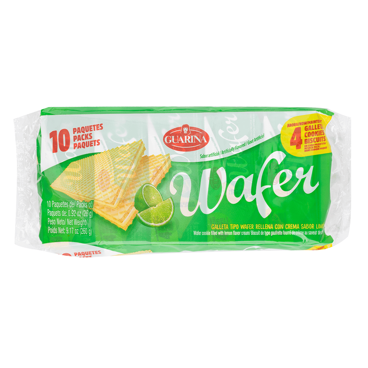 Guarina Galletas Wafer de Limon 9.17 onza(s)