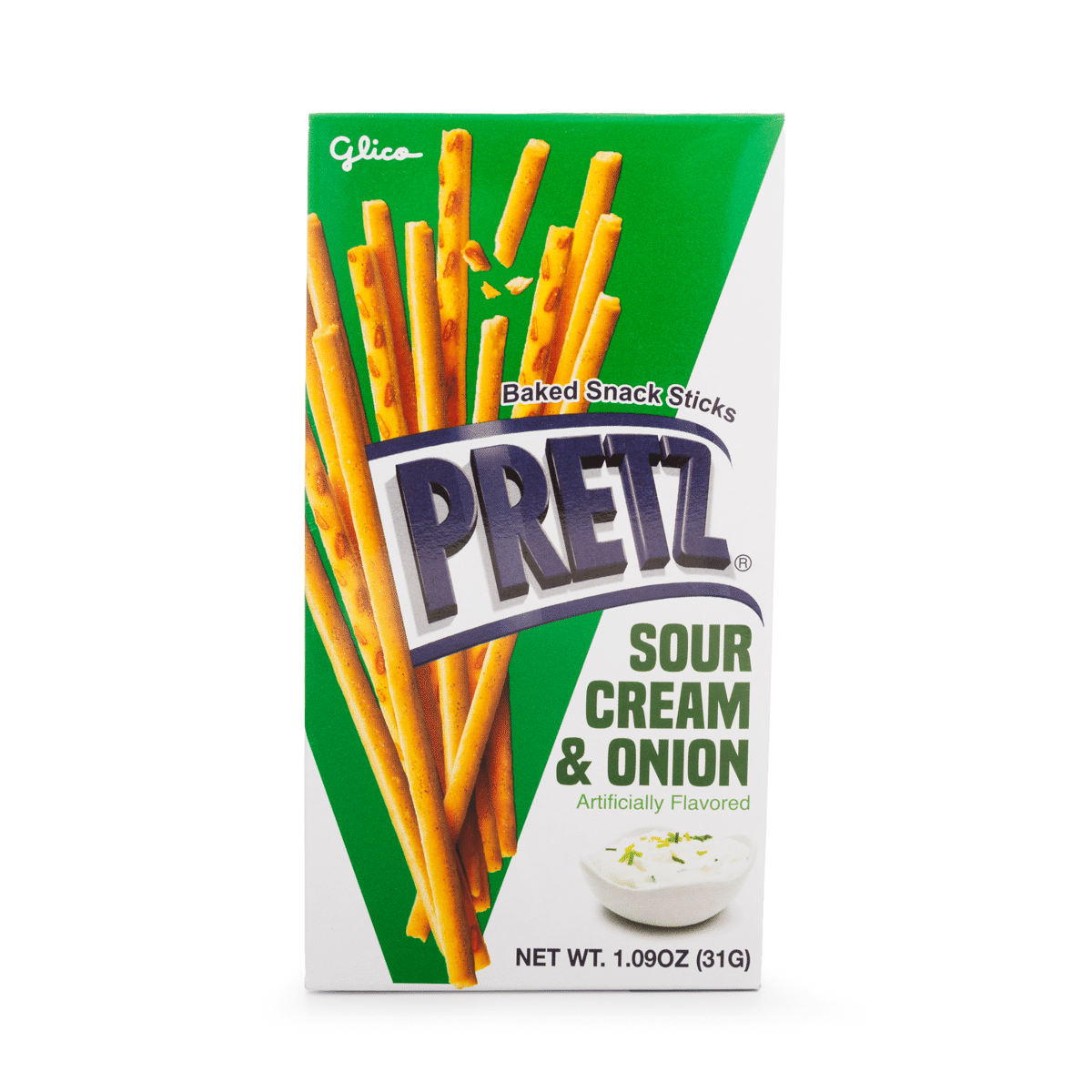 Glico プリッツ サワークリーム&オニオン味 1.09 オンス