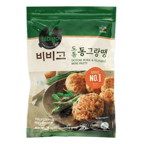 Bibigo Dotom Pork and Vegetable Mini Patty Frozen 1 lb