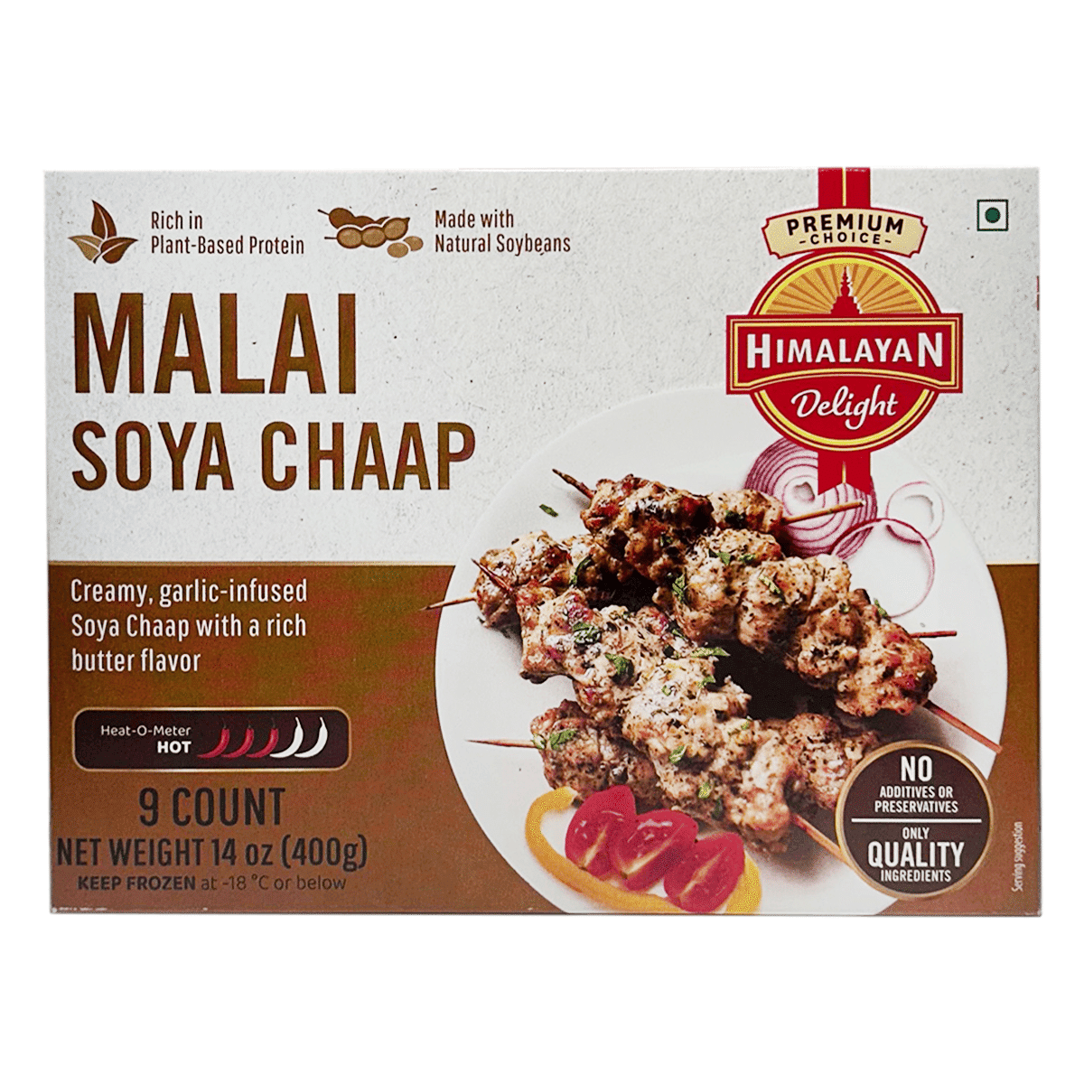 Himalayan Delight Malai Soya Chaap, Frozen 14 oz
