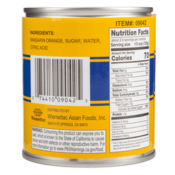 Shirakiku Mandarin Orange Can 11 oz