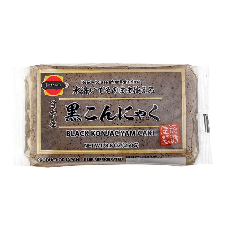 Get J-Basket Konnyaku (Yam Cake) Black 250 g Delivered | Weee