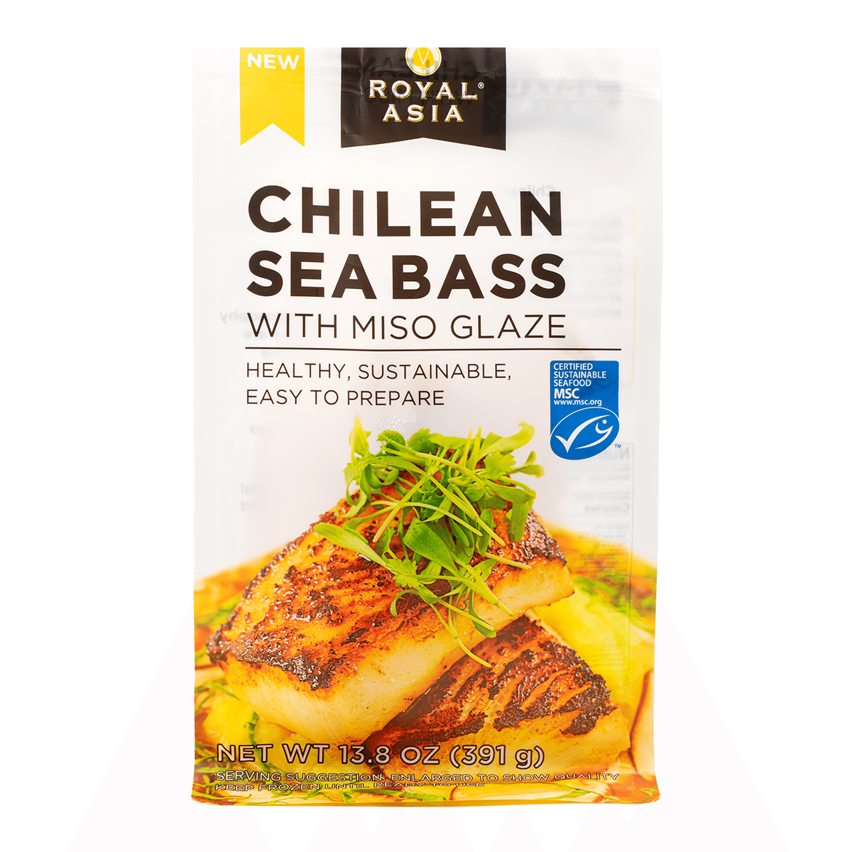 Royal Asia Chilean Sea Bass with Miso Glaze, 2 Portions 13.8 oz
