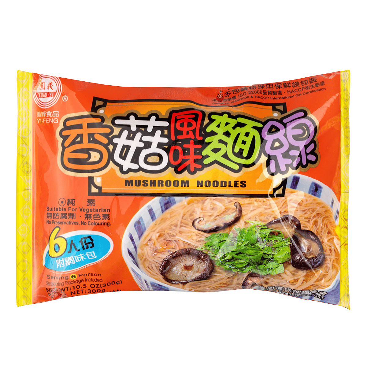 이펑 버섯맛 가는 면 300 그램