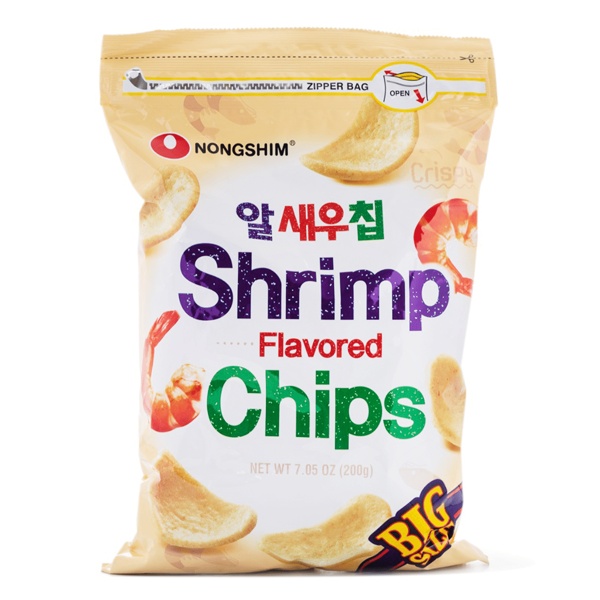 농심 알새우칩 빅사이즈 200 그램*6 팩