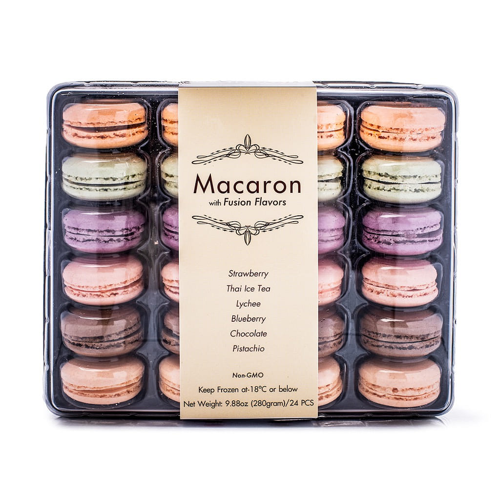 GreenLand Macaron with Fusion Flavors, Assorted 24pcs Frozen 9.88 oz