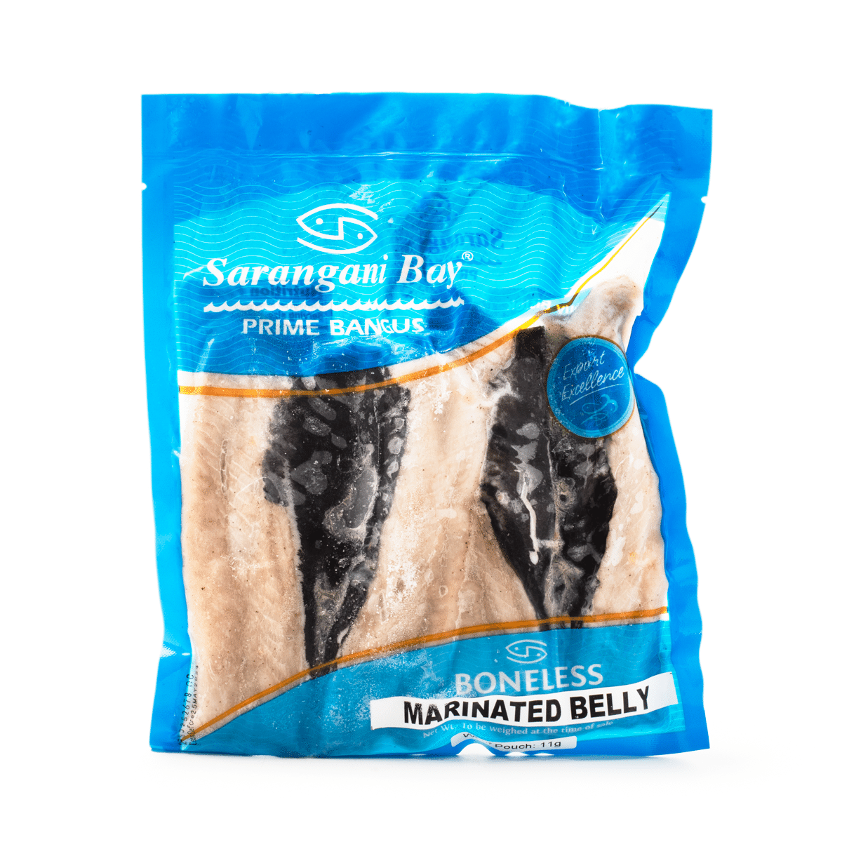 Sarangani Bay Boneless Bangus Belly Marinated (Milkfish Belly), Frozen 400-450 g