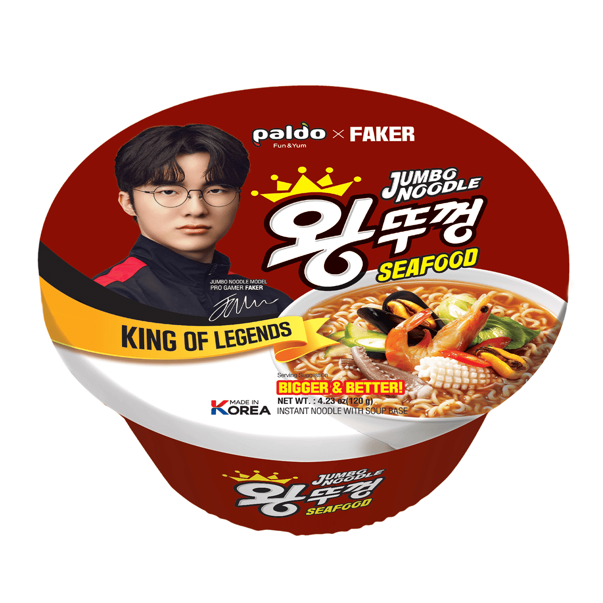 팔도 왕뚜껑 해물 4.23 온스