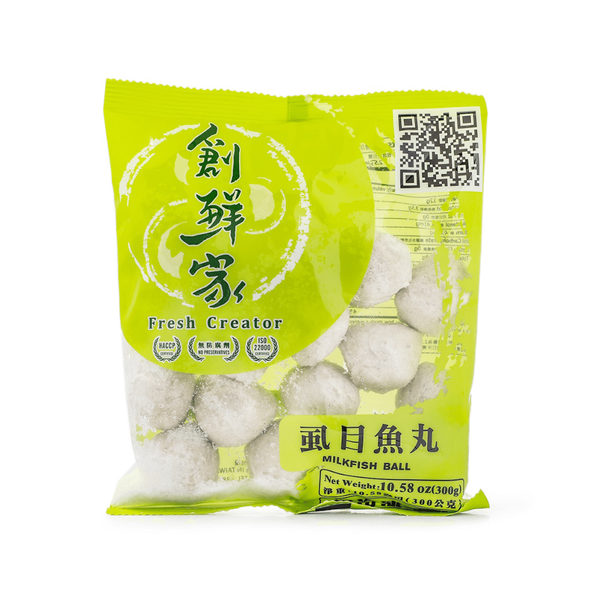 创鲜家 虱目鱼丸 冷冻 300 克